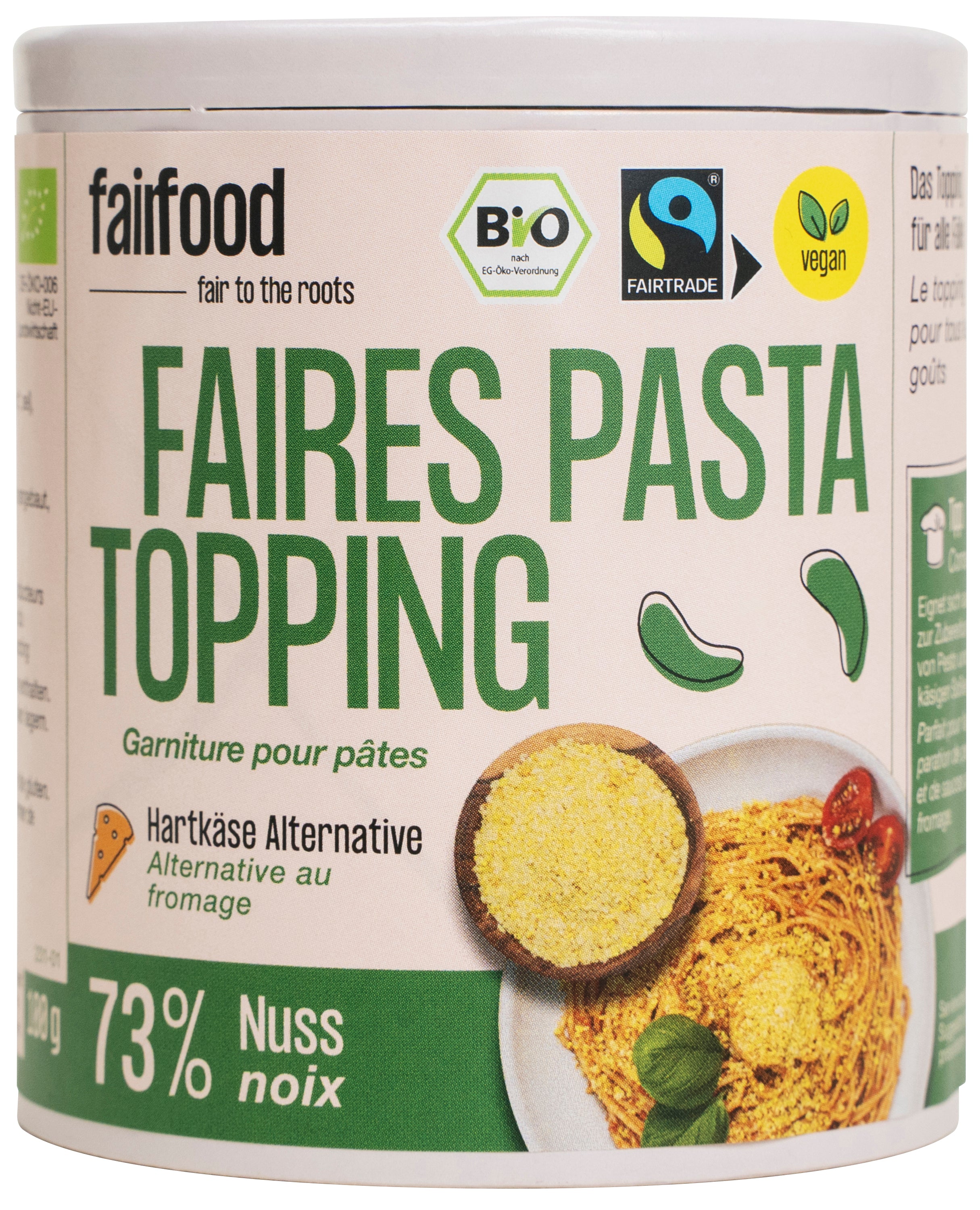 Faires Pasta Topping Papierdose 100 g