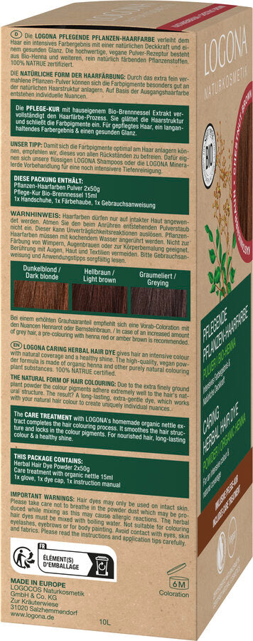 Pflegende Pflanzen-Haarfarbe Pulver 07 Kastanienbr 100 g