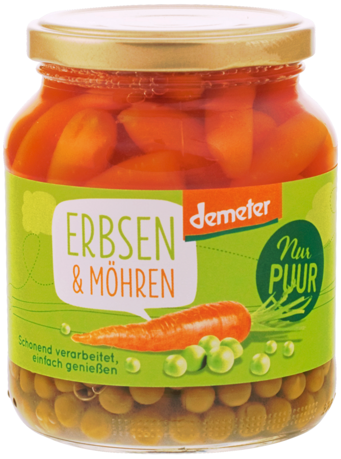 Erbsen & Möhren demeter 350 g
