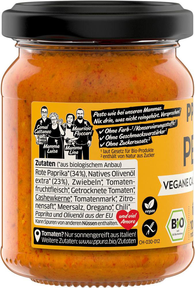 Pesto Vegane Calabrese mit Paprika 120 g
