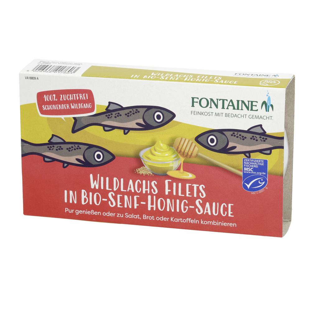 Wildlachsfilet in Bio-Senf-Honig-Creme 200 g