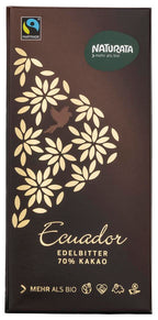 Ecuador Edelbitter Schokolade 70% Kakao 100 g