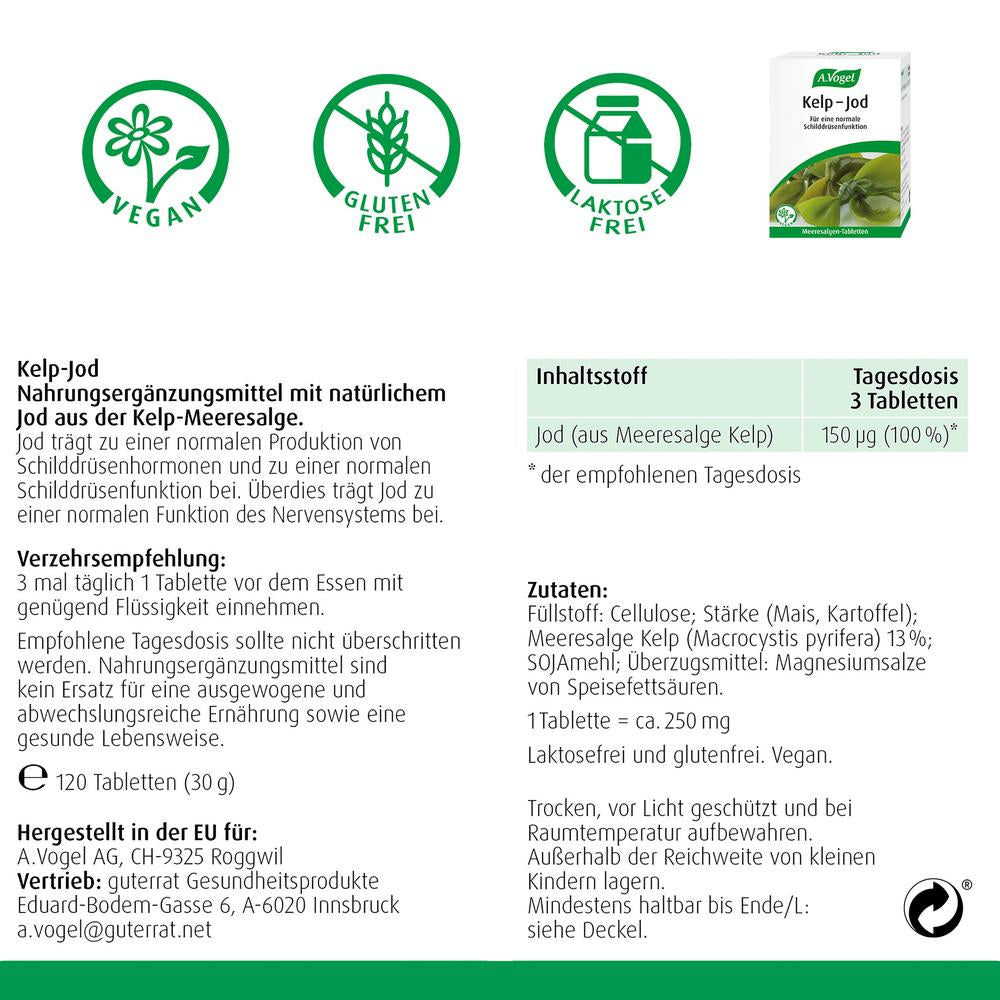 Kelp Jod Tabletten 120Stk