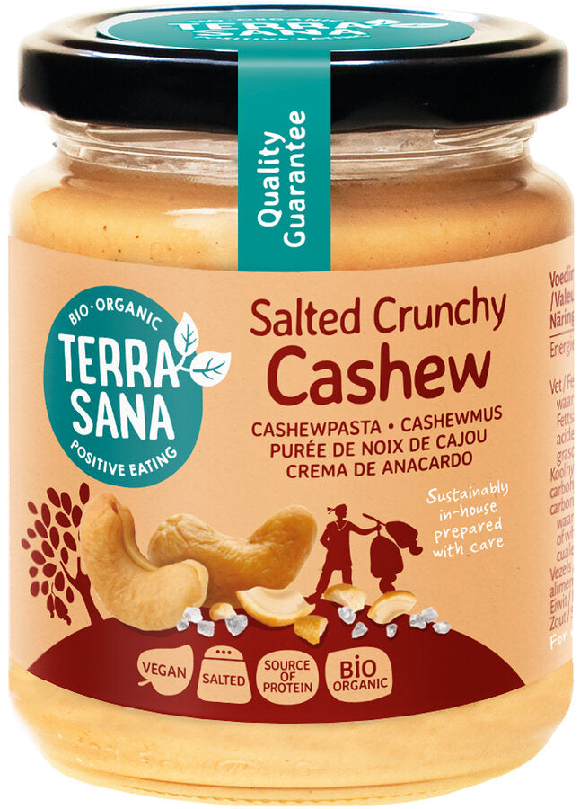Cashewmus Crunchy mit Steinsalz 250 g