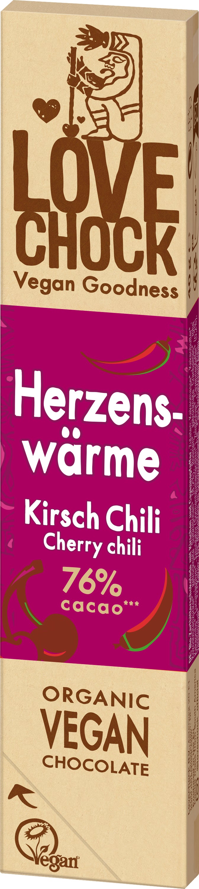 Lovechock Herzenswärme Kirschen & Cayenne-Pfeffer 40 g