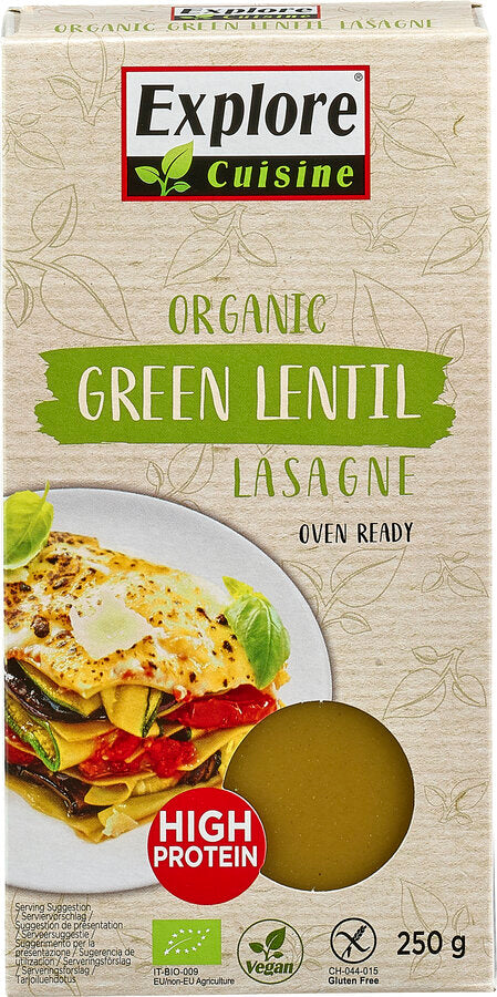 Lasagne aus grünen Linsen 250 g