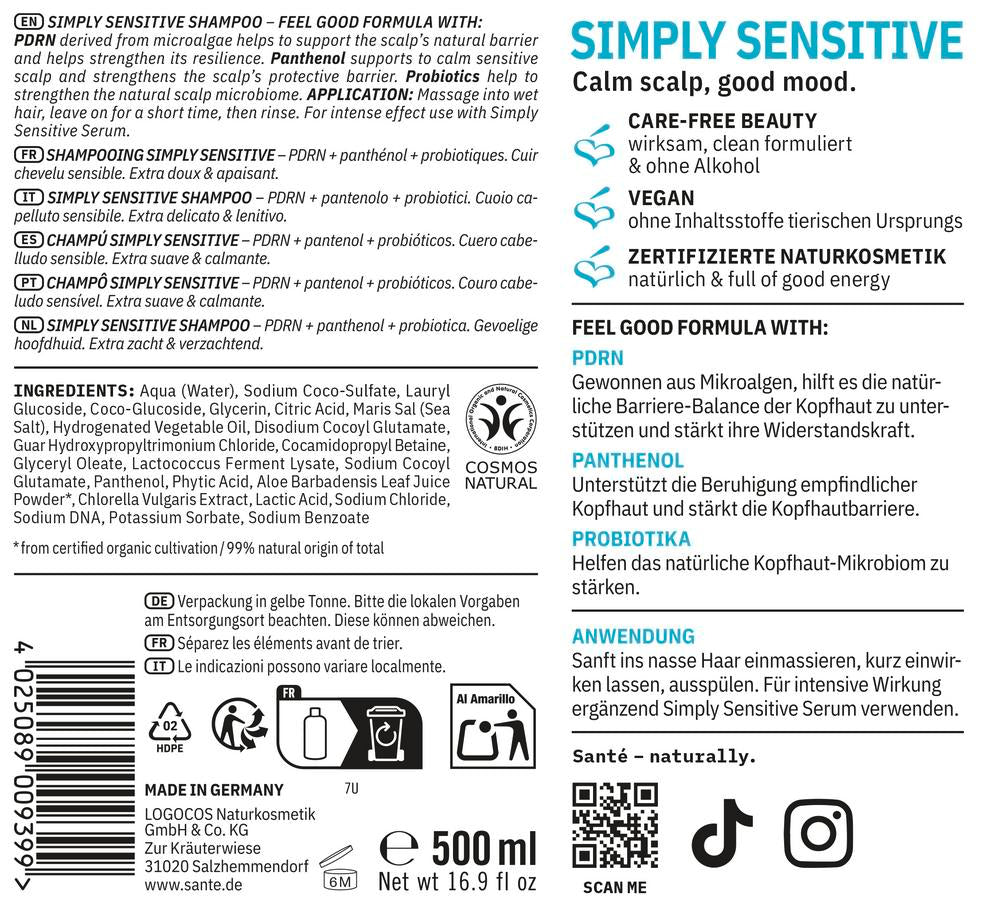 Simply Sensitive Shampoo 500 ml