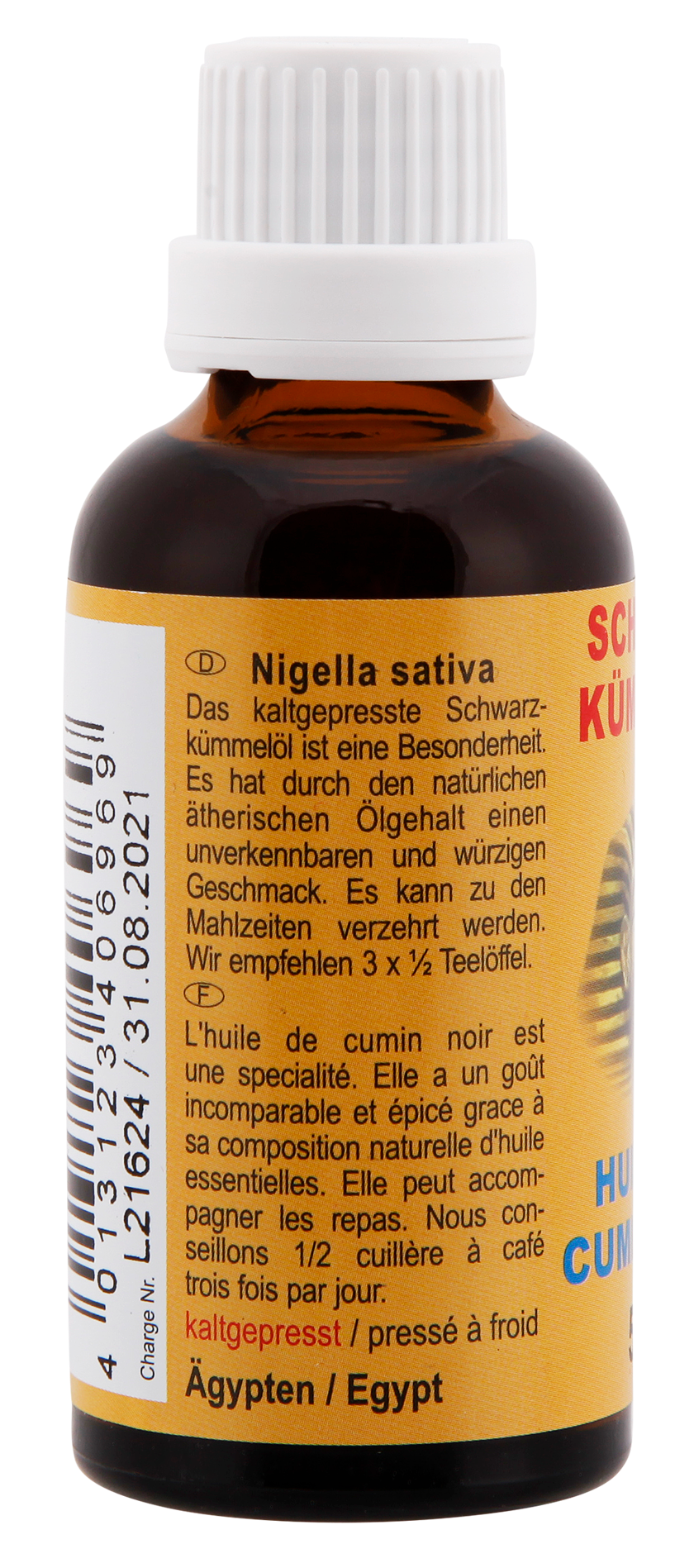 Schwarzkümmelöl Ägypten            konv. 50 ml