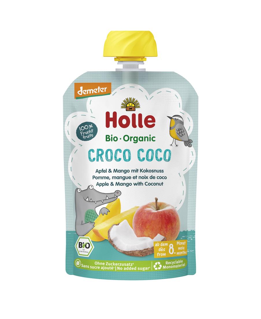 Pouchy Croco Coco demeter Apfel, Mango, Kokosnuss 100 g
