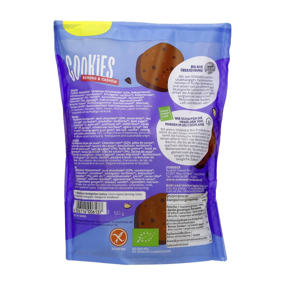 Cookies Choco Cashew 125 g