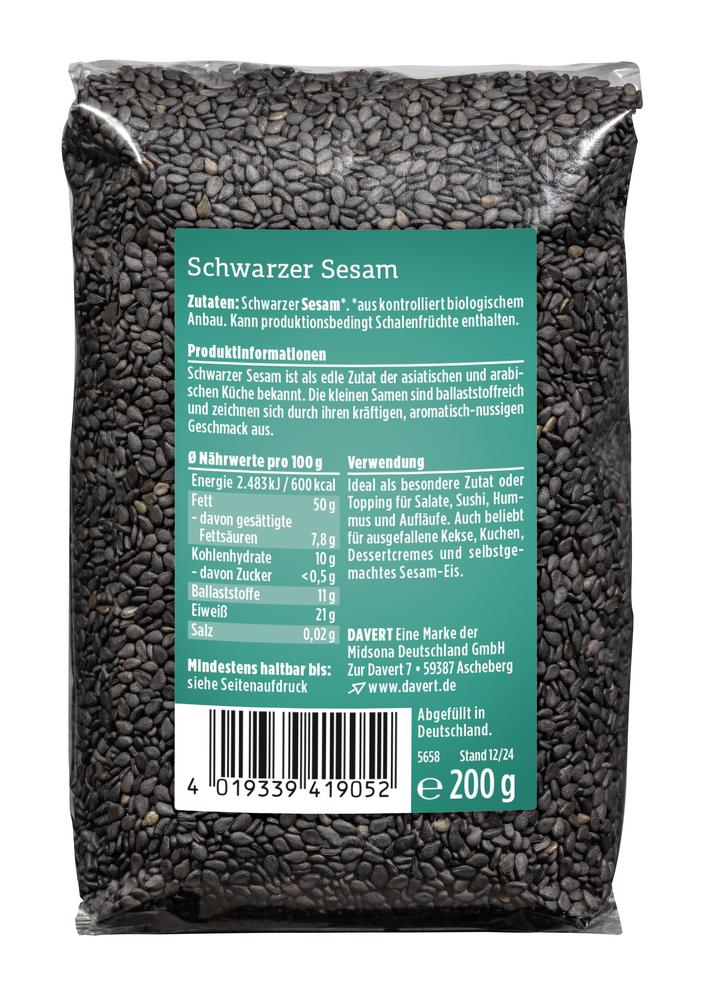 Schwarzer Sesam 200 g