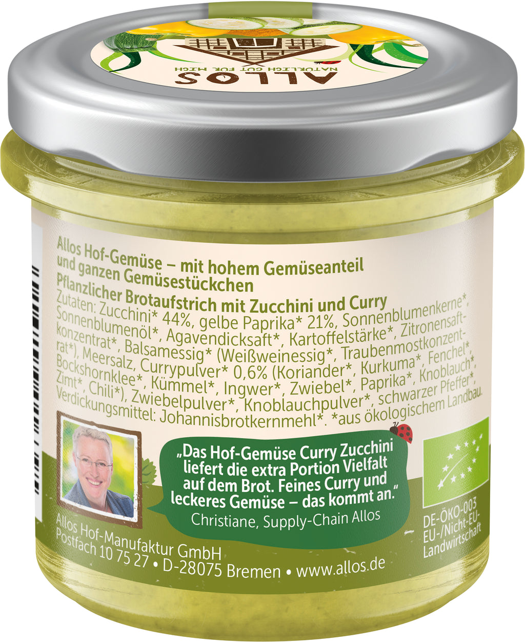 Hofgemüse Christianes Curry Zucchini 135 g