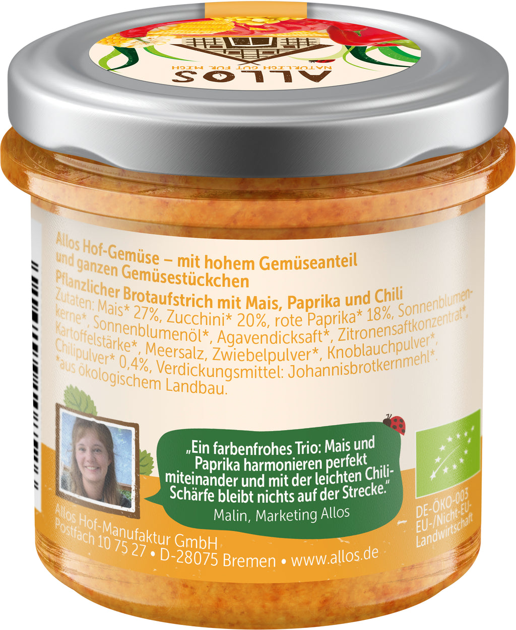 Hofgemüse Meikes Mais Paprika Chili 135 g