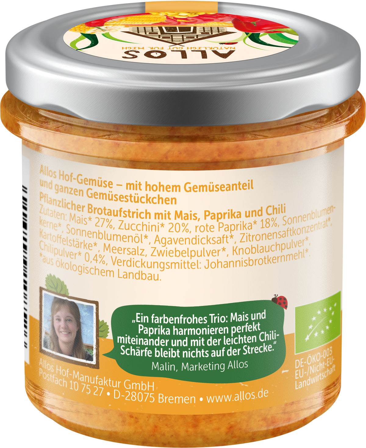 Hofgemüse Meikes Mais Paprika Chili 135 g