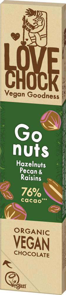 Go Nuts Hazelnuts&Pecan&Raisins Riegel 40 g