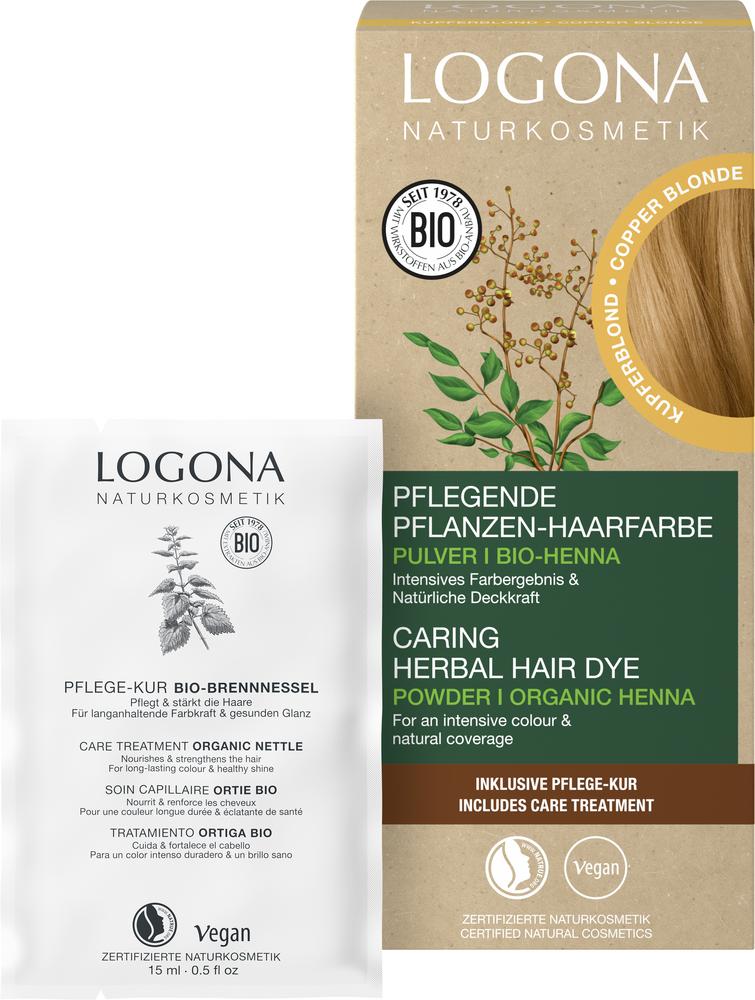 Pflegende Pflanzen-Haarfarbe Pulver 02 Kupferblond 100 g