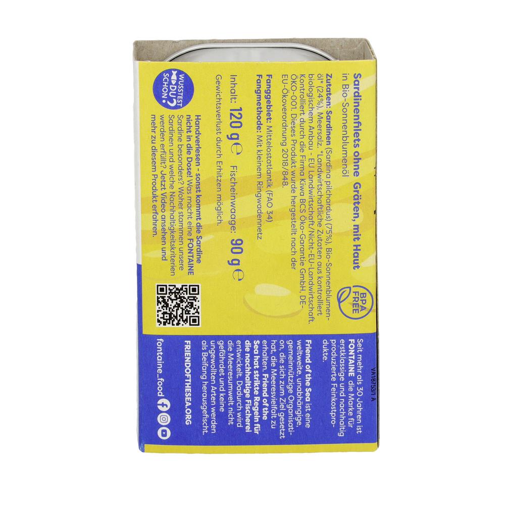 Sardinen ohne Haut+Gräten 120 g