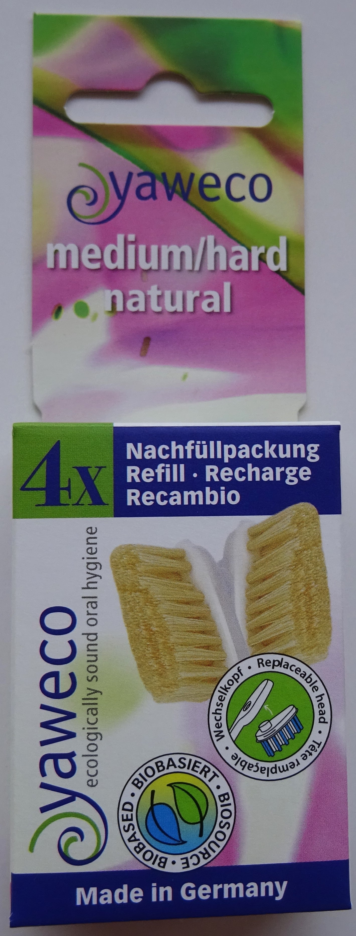 Nachfüllpack Ersatzköpfchen Natur medium/hart 4 St 4 Stk