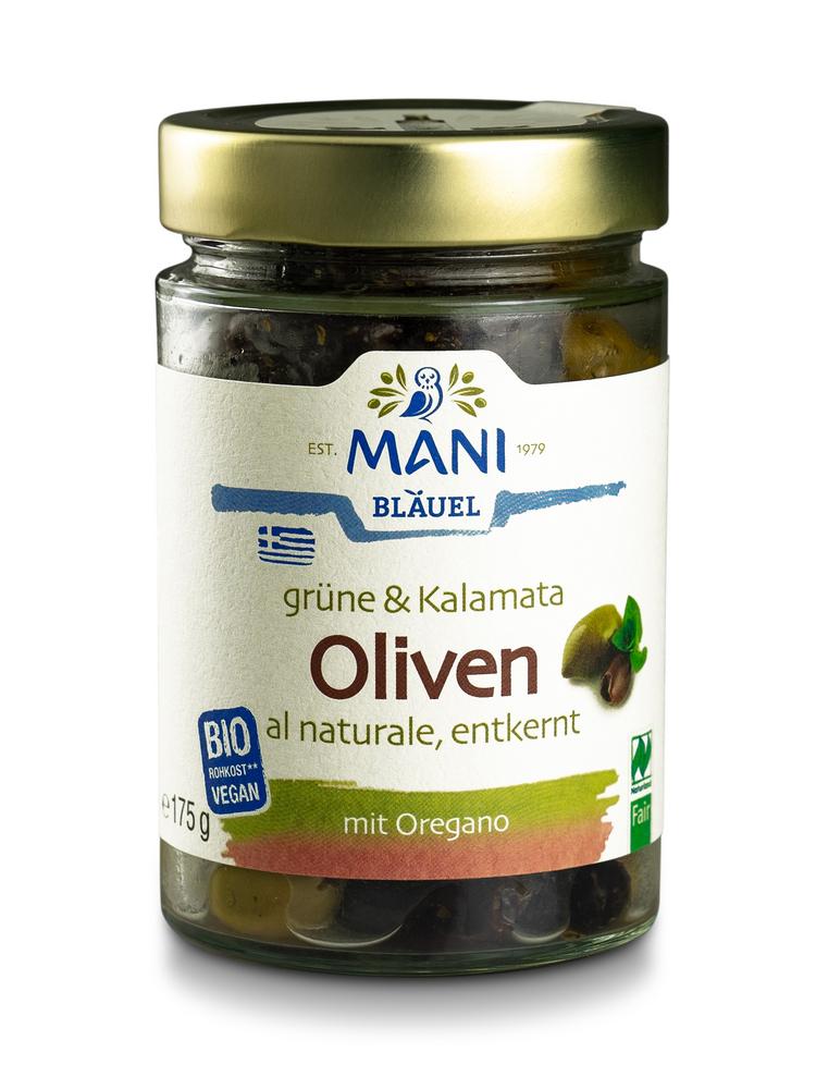 Grüne & Kalamata Oliven al Naturale entkernt 175 g