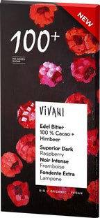 Edel Bitter 100% Cacao + Himbeere 80 g