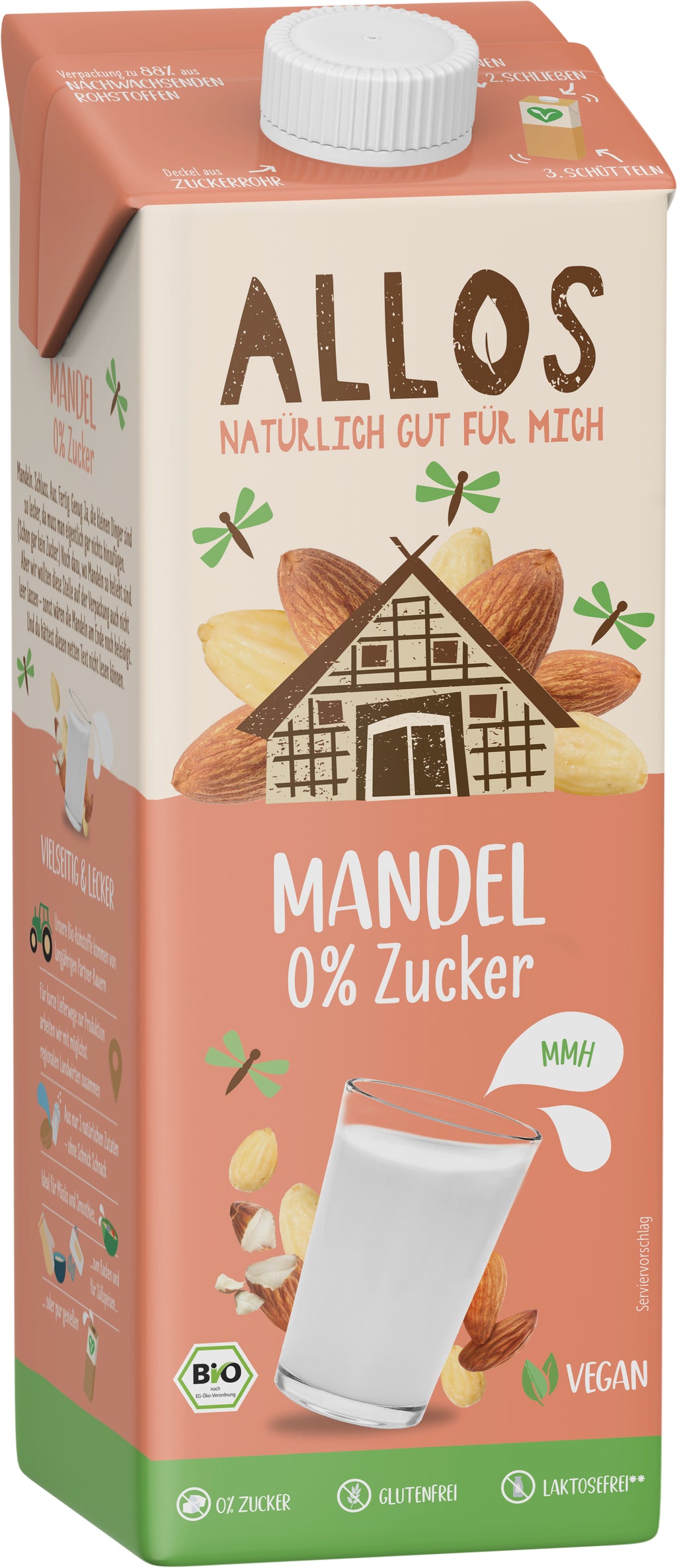 Mandel Drink 0% Zucker 1 l
