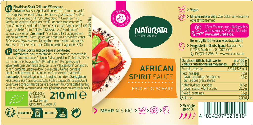 African Spirit Sauce 210 ml
