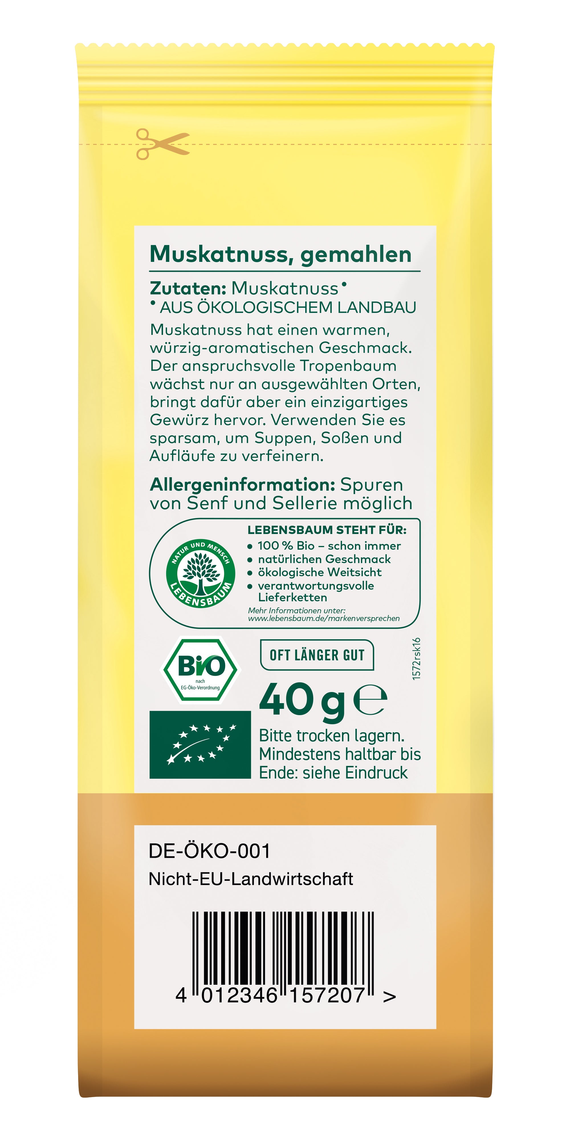 Muskatnuss  gemahlen 40 g