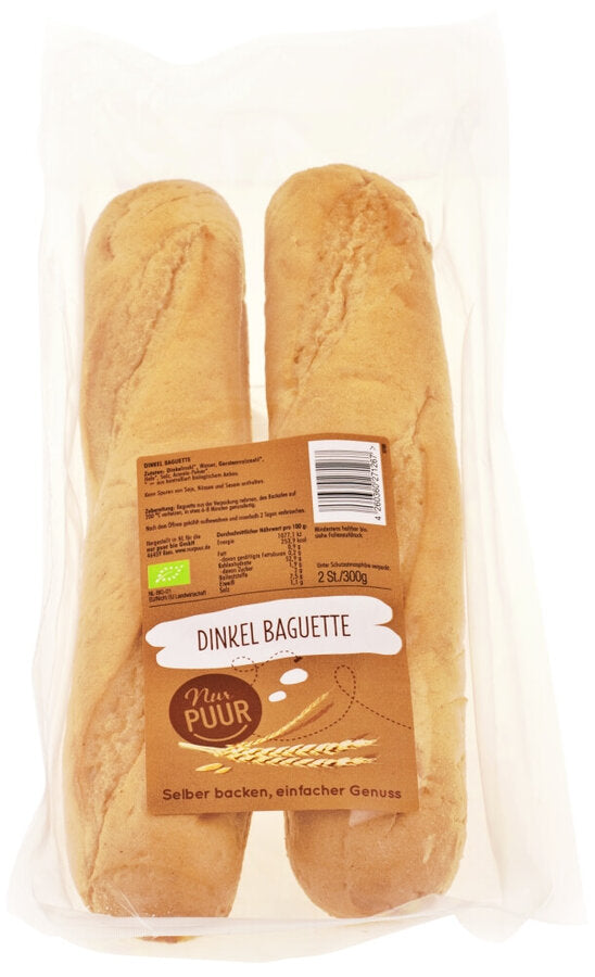Dinkel Baguette 2 Stück 300 g