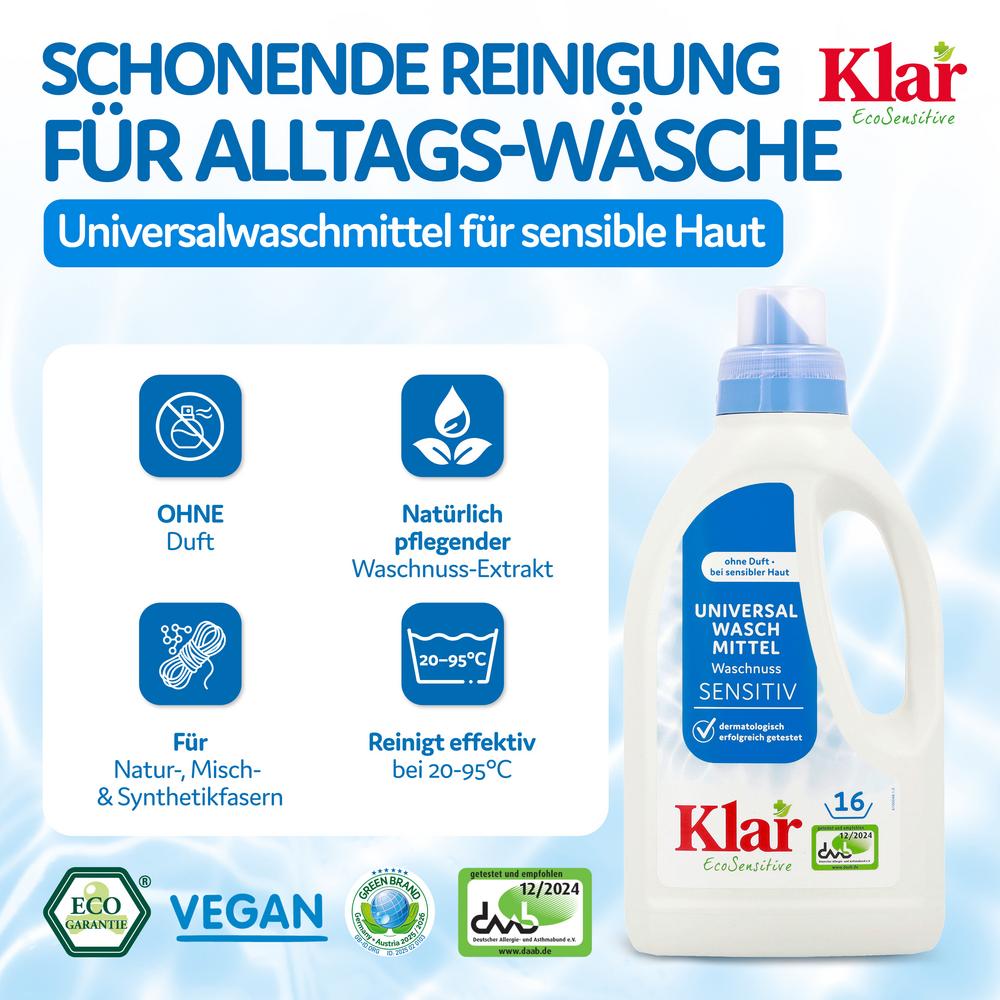 Universal Flüssigwaschmittel Waschnuss 750 ml