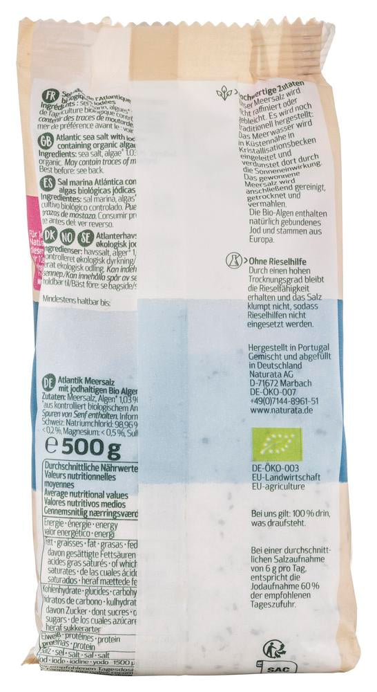 Meersalz mit Bio-Algen  Spanien 500 g