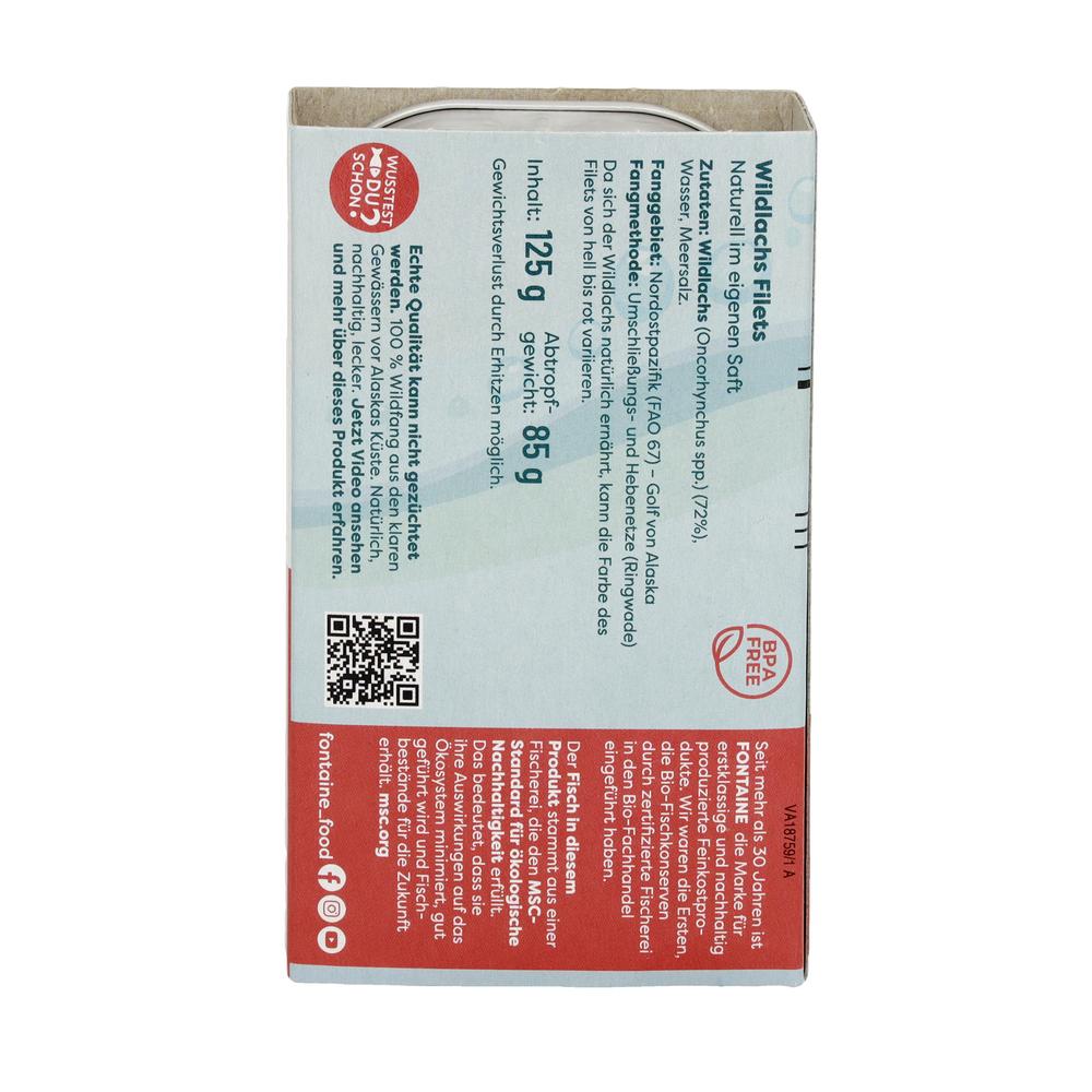 Wildlachsfilet naturell 120 g