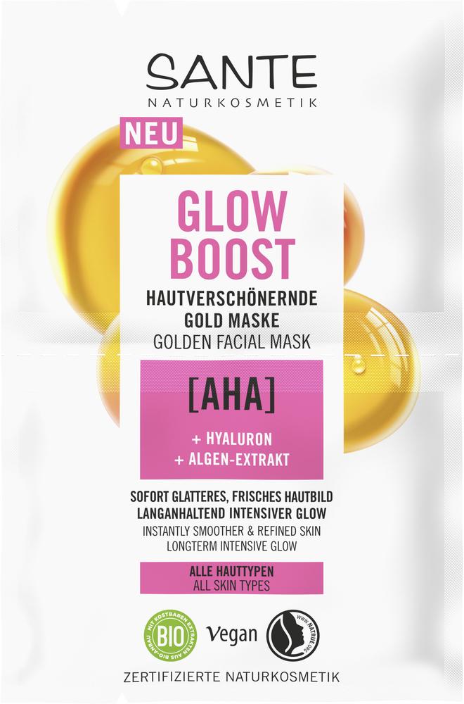 Glow Boost hautverschönernde Gold Maske mit AHA, H 8 ml