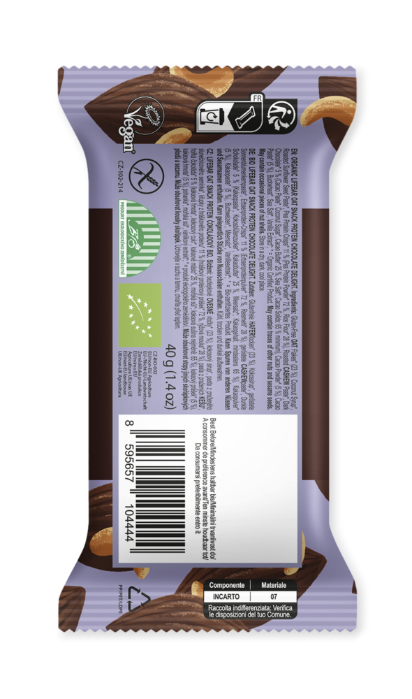 Lifebar OatSnack Protein Chocolate Delight 40 g