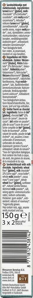 Sandwich Biscuits Vollmilchschokolade 150 g