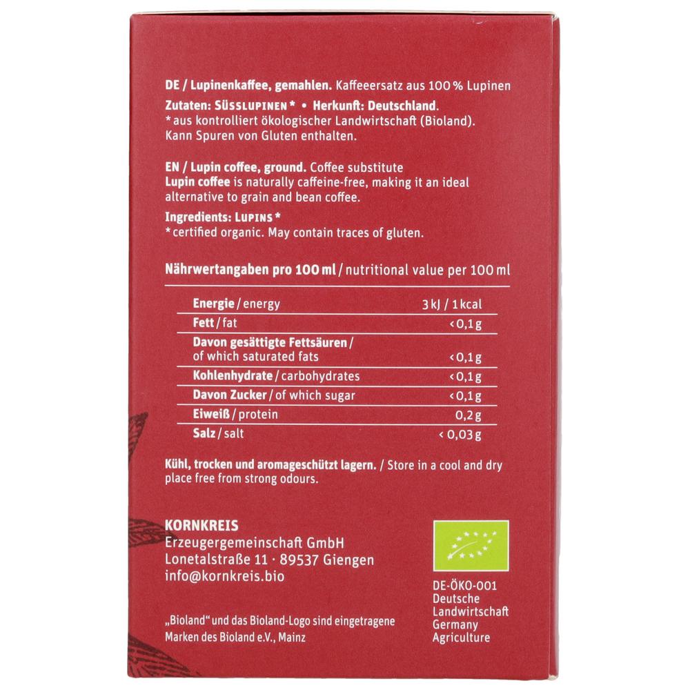 Café Pino Tassenfilter Lupinenkaffee zum fertig Au 91 g