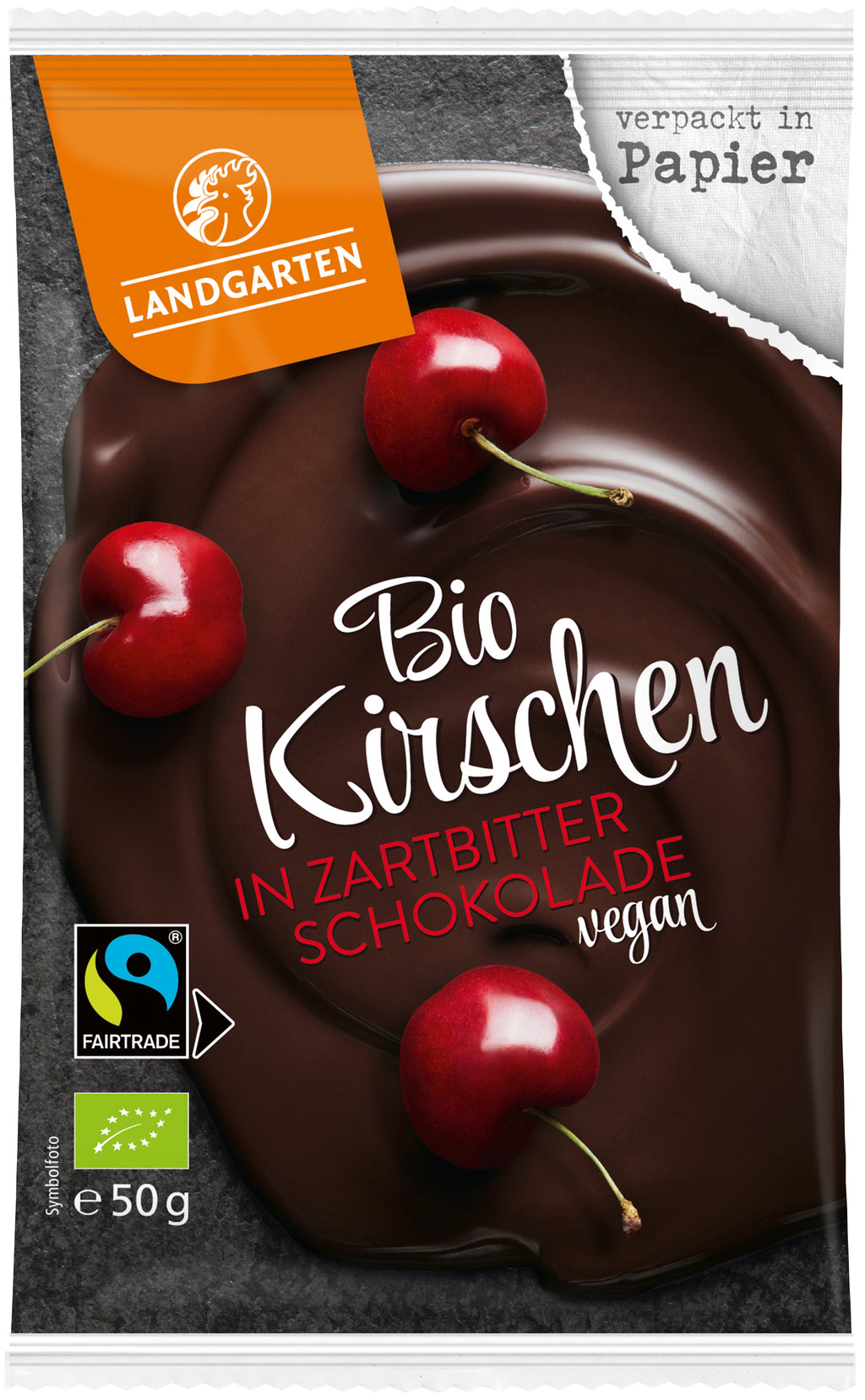 Kirsche in Zartbitter-Schokolade 50 g