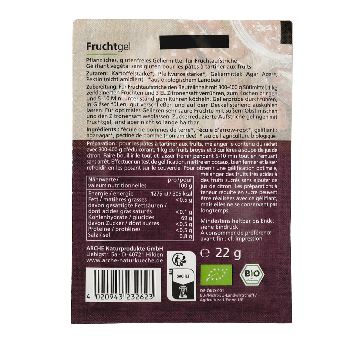 Fruchtgel Geliermittel 22 g
