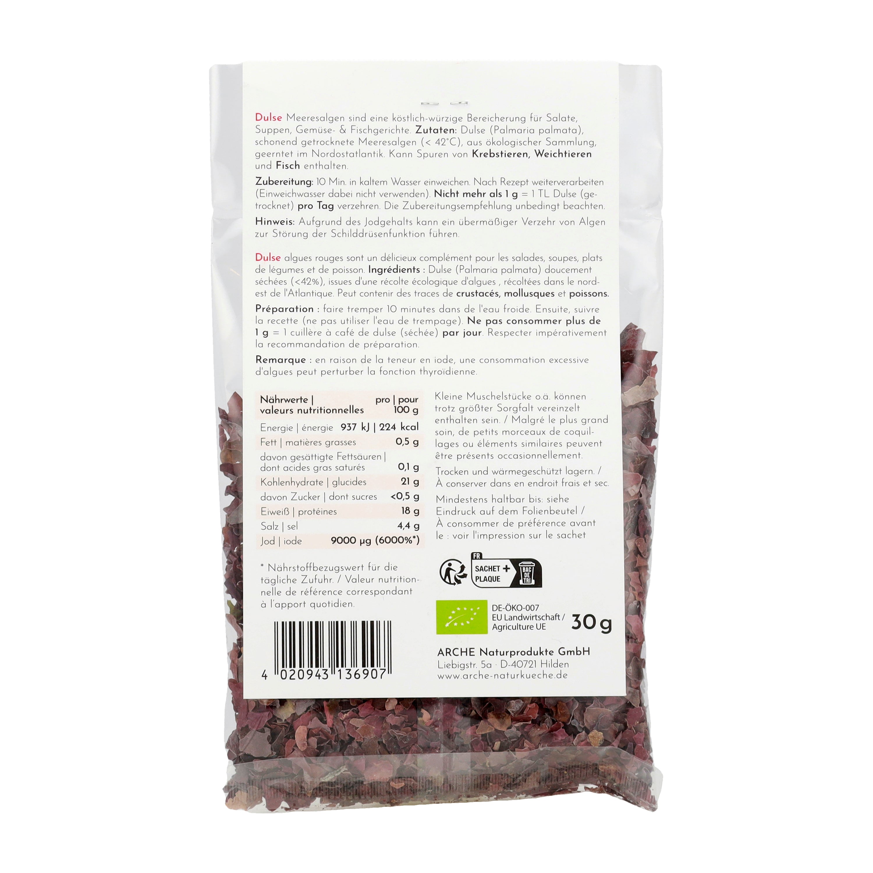 Dulse rote Meeresalgen aus Frankreich 30 g