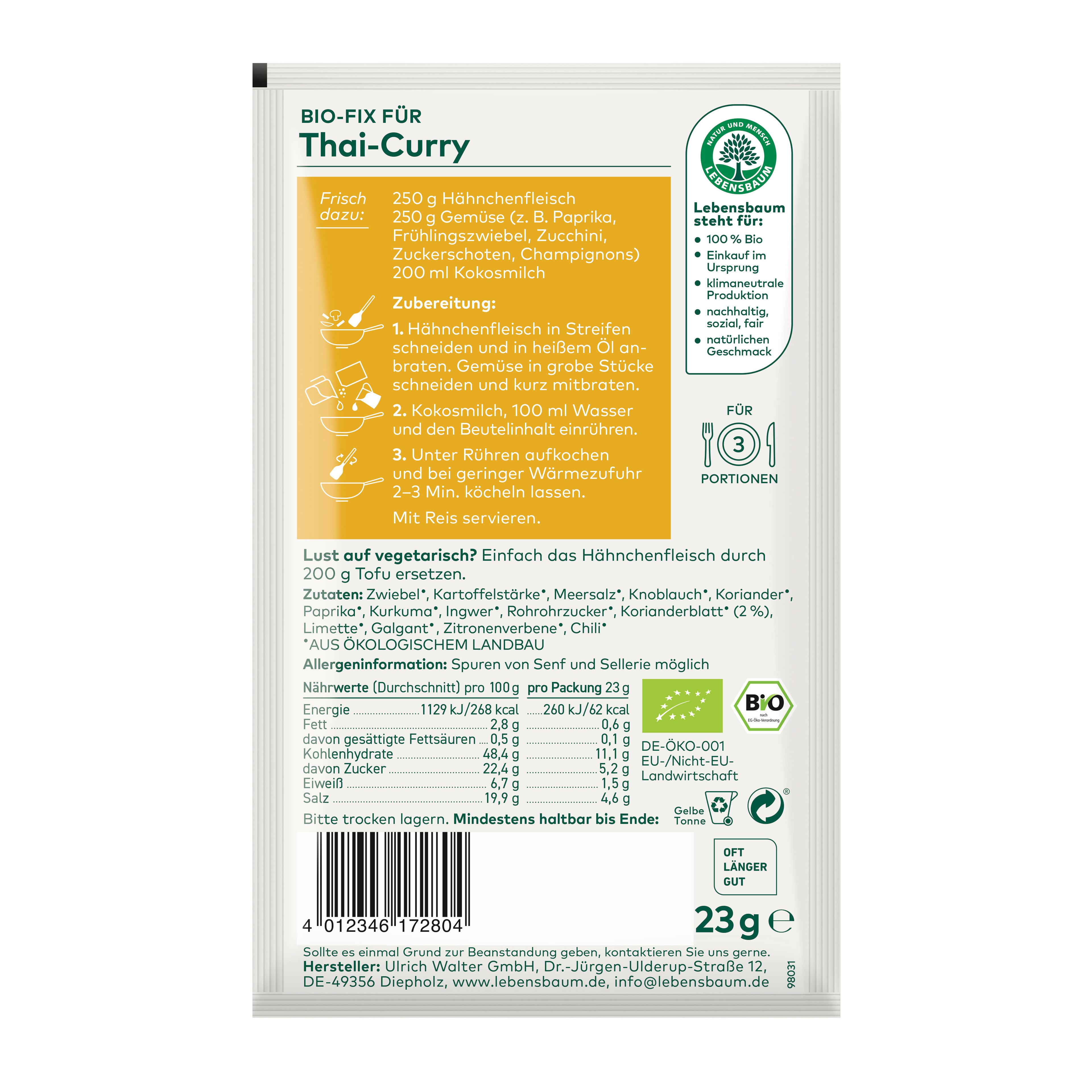 Würzmischung für Thai-Curry 23 g