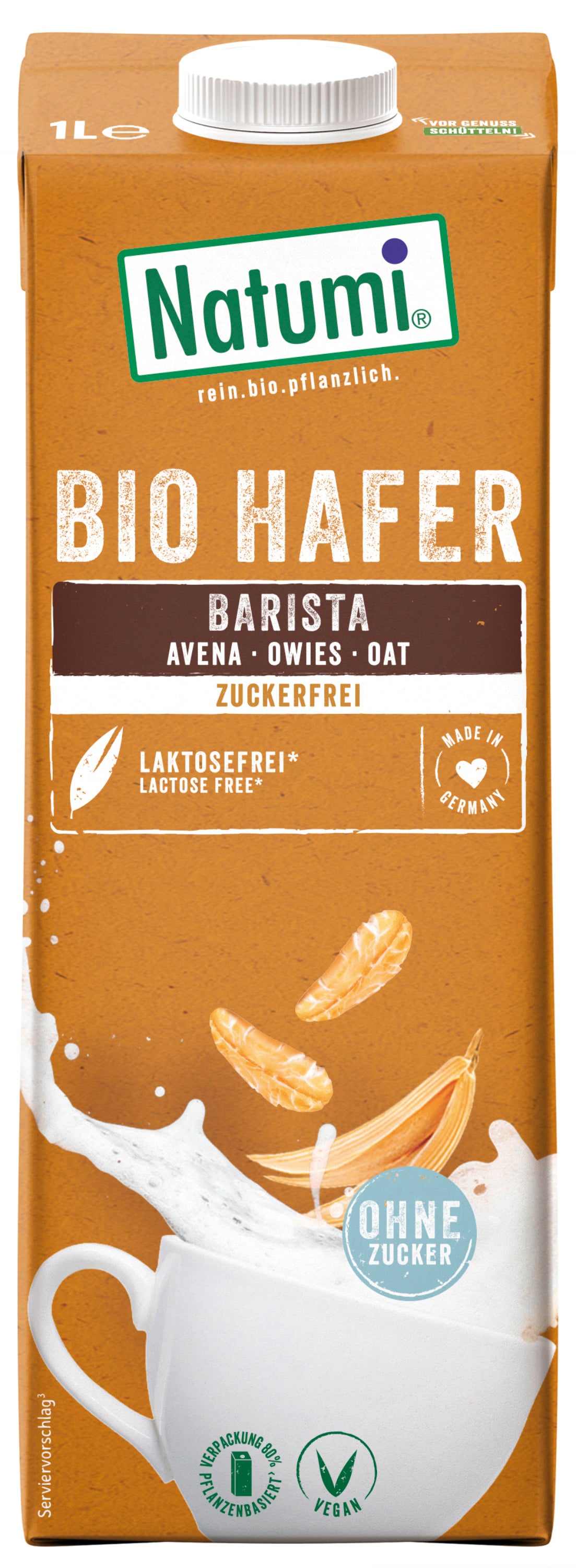 Haferdrink Barista zuckerfrei UHT 1 l