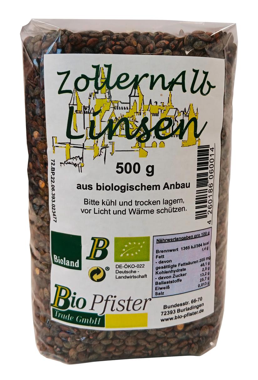 Alb-Linsen von der schwäbischen Alb 500 g