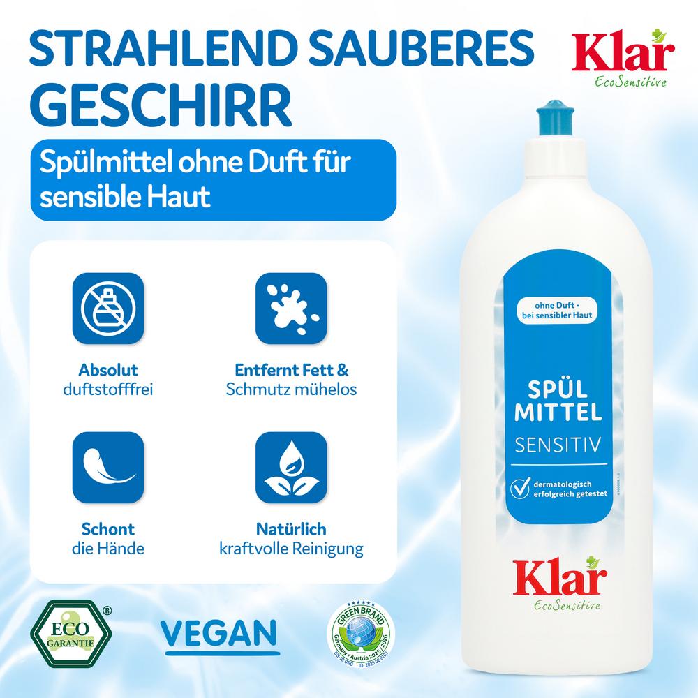 Spülmittel sensitive ohne Duft 1 l
