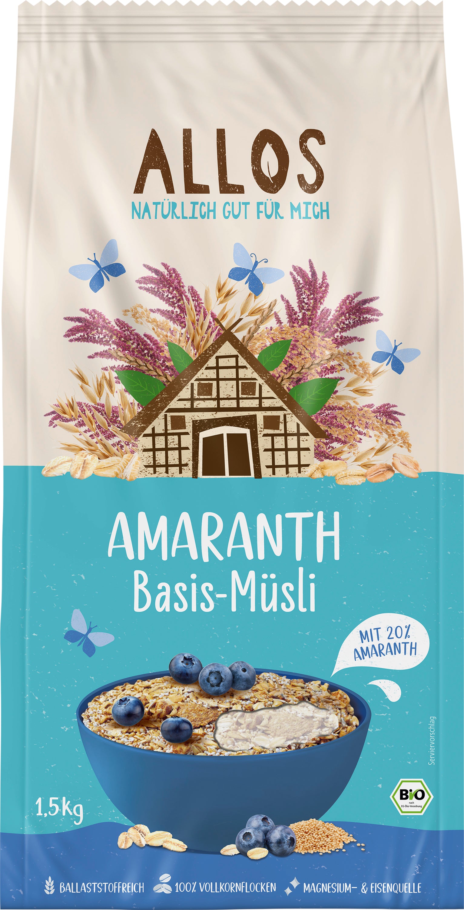 Amaranth Basis Müsli 1,5 kg