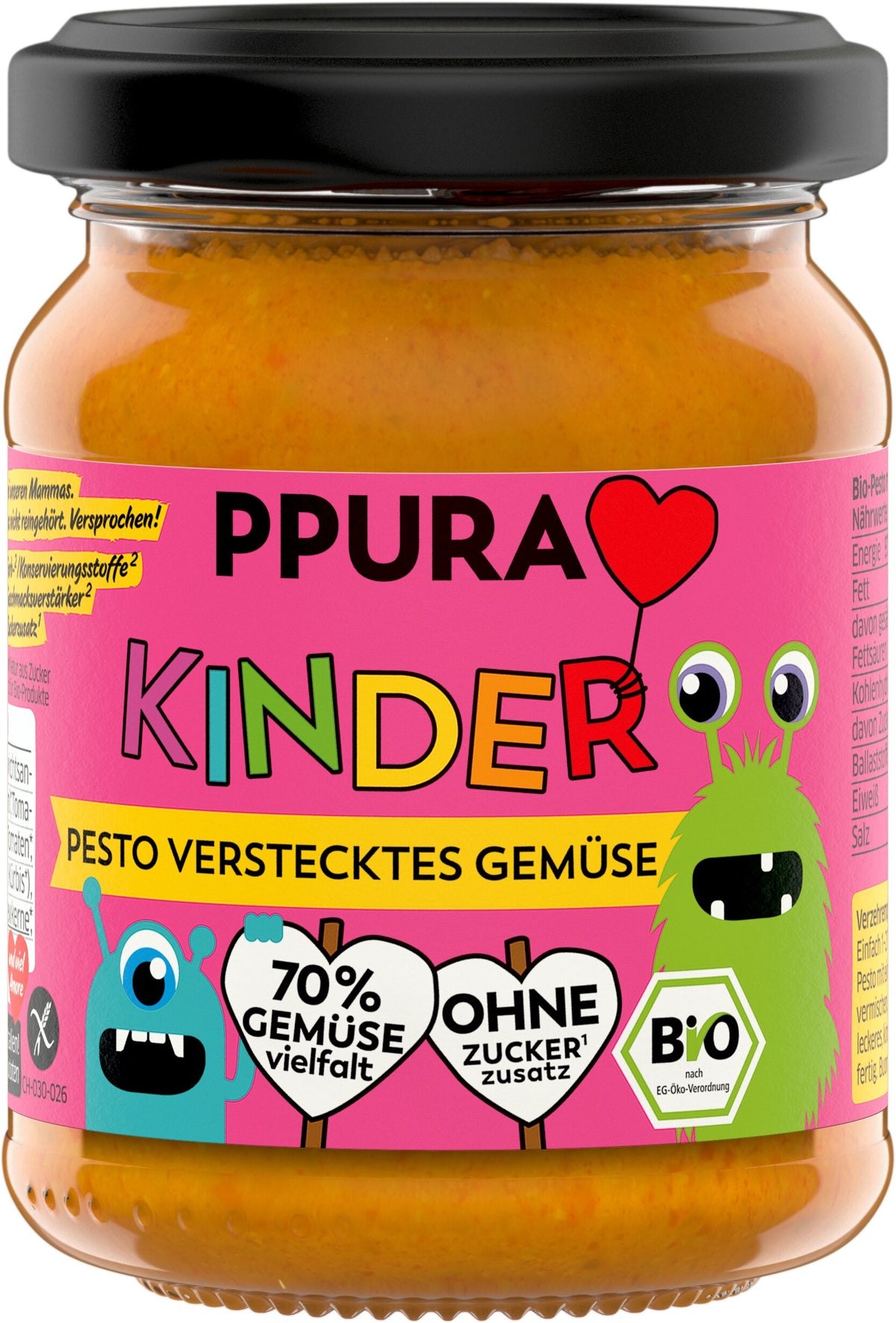 Kinder Pesto mit verstecktem Gemüse 120 g