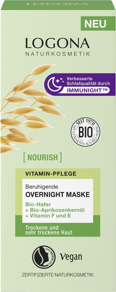NOURISH Beruhigende Overnight Maske mit BioHafer+V 50 ml