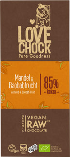Lovechock Tafel Mandel & Baobabfrucht 70 g