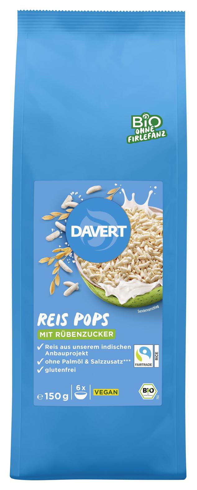 Reis Pops mit Rübenzucker 150 g