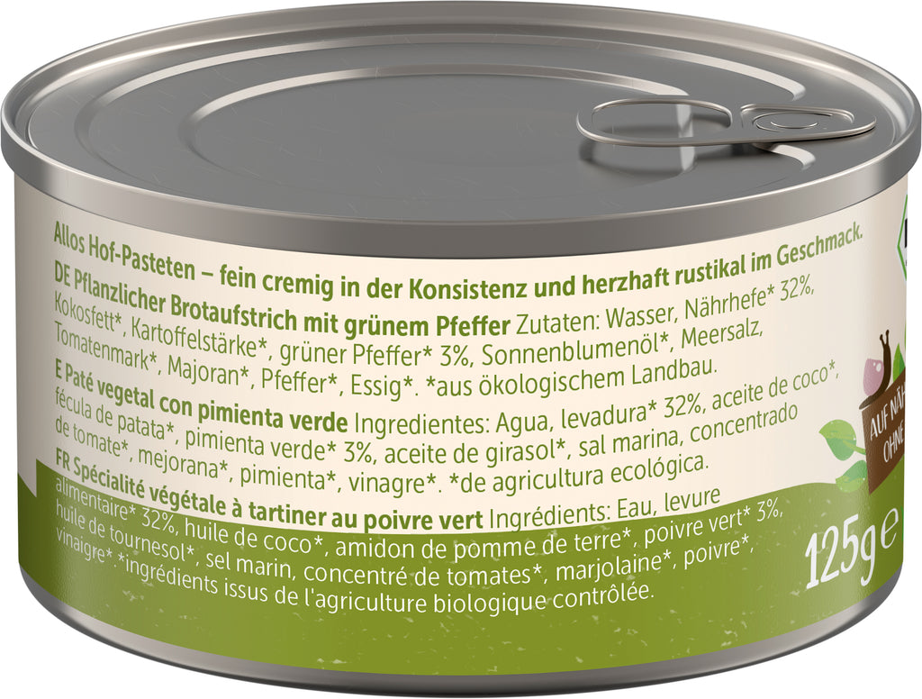 Hof Pastete Grüner Pfeffer 125 g