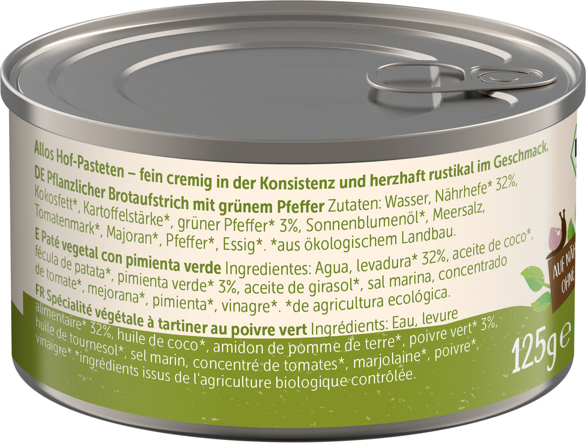 Hof Pastete Grüner Pfeffer 125 g