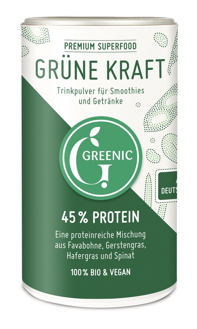 Grüne Kraft Superfood Trinkpulver Mischung 150 g